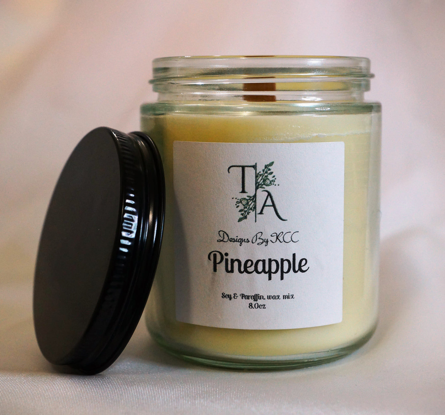 Pineapple 8 Ounce Woodwick Candle