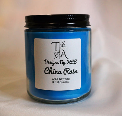 China Rain 8 Ounce Woodwick Candle