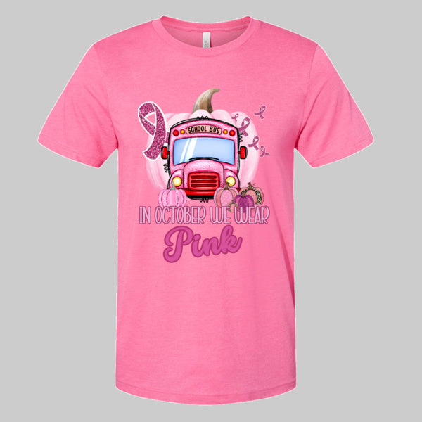 Go Pink Bus with Pumpkin