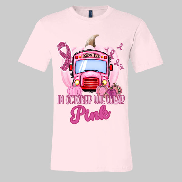 Go Pink Bus with Pumpkin