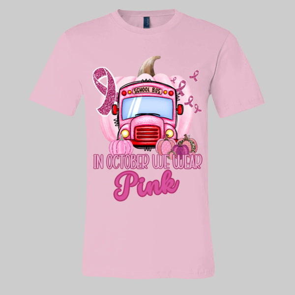 Go Pink Bus with Pumpkin