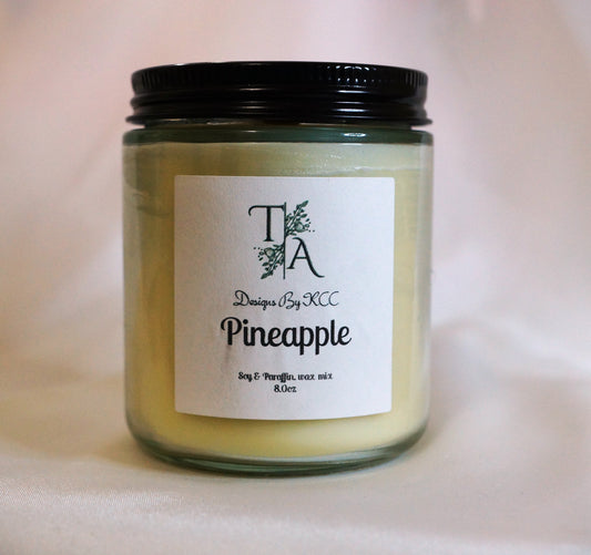 Pineapple 8 Ounce Woodwick Candle