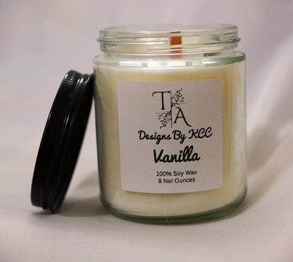 Vanilla 8 Ounce Woodwick Candle