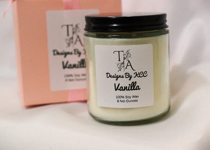 Vanilla 8 Ounce Woodwick Candle