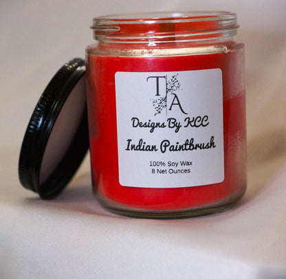 Indian Paintbrush 8 Ounce Woodwick Candle