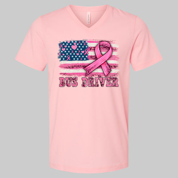 Go Pink Driver All Prints V-neck